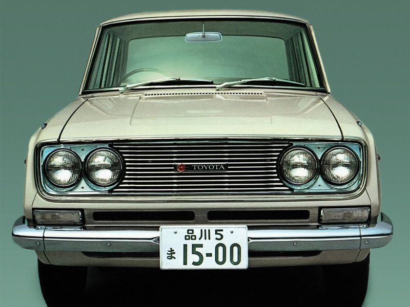 Toyota Corona (PT40, RT40) 3 поколение, рестайлинг, седан (06.1966 - 05.1967)